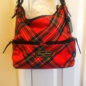 Dooney & Bourke Signature Tartan Plaid Red